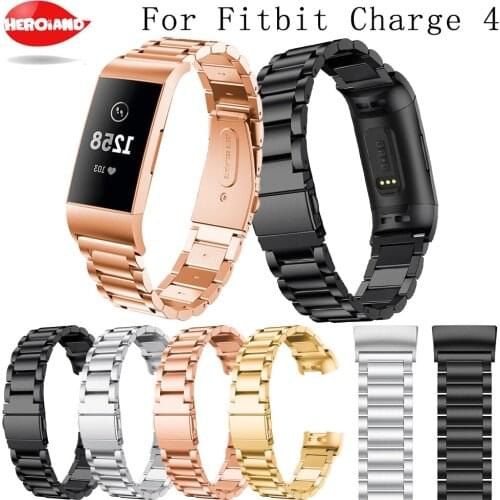 Stainless steel strap for Fitbit charge 4 band Replacement wristband Charge3/Charge4 Smart Watch Bracelet Fitbit Charge 4 band