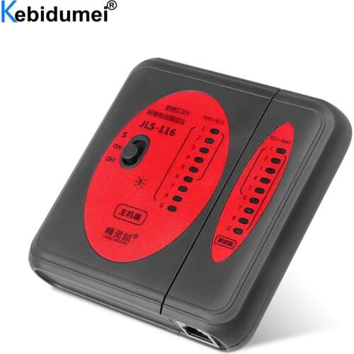 RJ45 + RJ11 LAN Cable Tester 60V 120V Network Cable Tester CAT5E CAT6 Networking Wire Telephone Line Detector Tracker Tool Kit