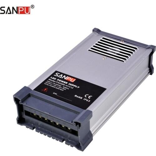 SANPU SMPS 12v 350w LED Power Supply 29a Rainproof Outdoor Use 220v ac dc Lighting Transformer Constant Voltage Switch Driver