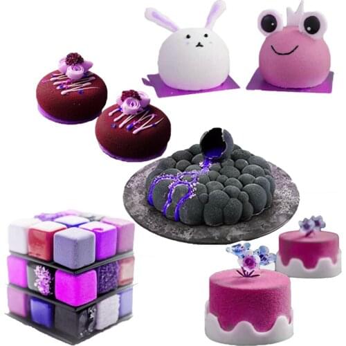 SHENHONG Non-Stick Silicone Mold Multiple Types Geometric Shape Cake Decorating Tools Kitchen Bakeware Party Mousse Baking Mould