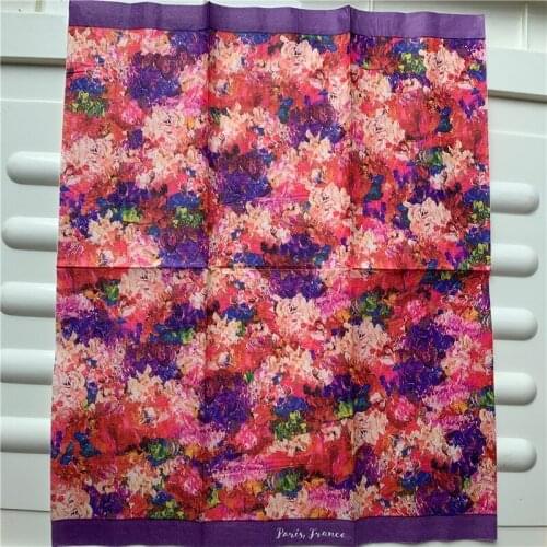 33*40cm Decoupage paper napkin elegant tissue vintage towel gold sun flower lavender birthday wedding party home beautiful decor