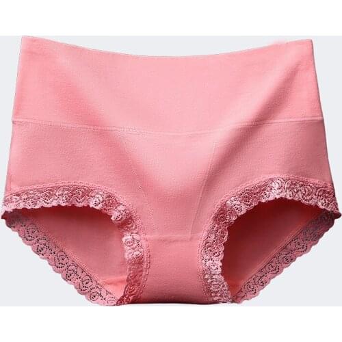 6Pcs/lot ropa interior femenina Briefs Women cotton Breathable Lace Underwears plus size 5XL Lace high waist Womens Panties