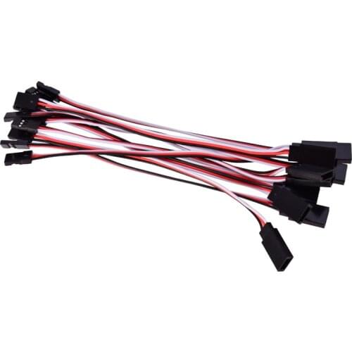 10Pcs 150mm 15cm Servo Extension Lead Wire Cable For RC Futaba JR Male to Female 15cm Wire Connector