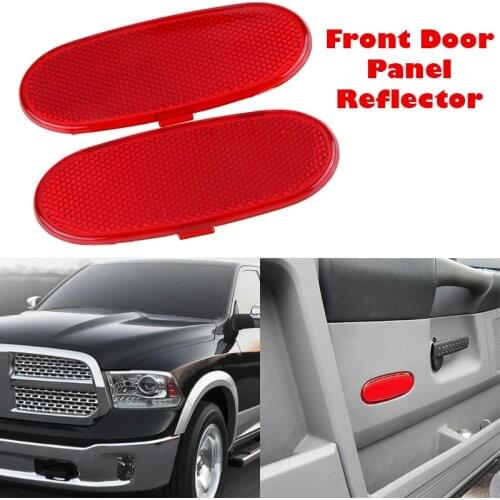 Interior Front Door Panel Reflector Safety Signs Fit for 2002-2008 Dodge Ram 1500,2003-2009 Dodge Ram 2500/3500,Car Accessories