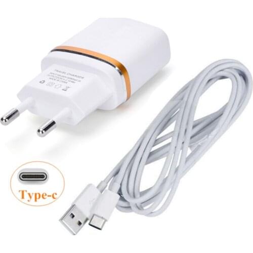 EU Fast Travel Charger and USB Type-C Cable For SONY Xperia XZ premium XZs XA1 XA2 Ultra plus L1 For Huawei p9 p10 plus p20 Pro