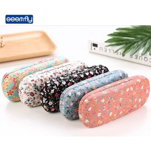 Seemfly 1Pcs Glasses Protective Fashion Style Eyeglasses Case Glasses Pocket Reading Eyewear Accessories Portable Sunglasses Box
