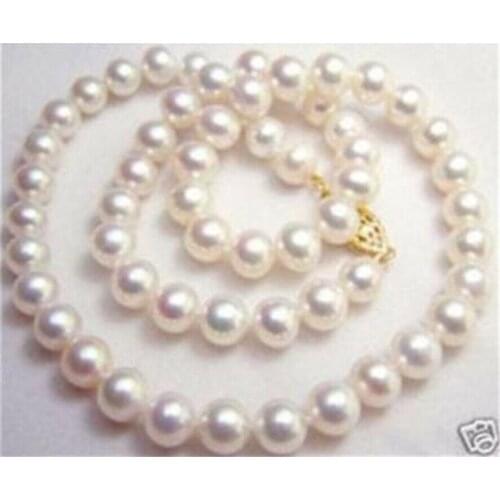 9-10MM NATURAL WHITE SOUTH SEA AAA PEARL NECKLACE 32"
