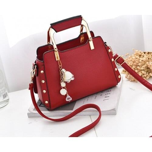 2020 Brand New Women Fashion Ornaments Totes Solid Metal Handle Handbag Hotsale Ladies Purse Messenger Crossbody Shoulder Bags