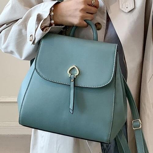 Womens Leather Backpack Ladies Mini Bagpack PU Travel Rucksack Anti Theft Backpack Elegant Female Backpacks Waterproof Mochila