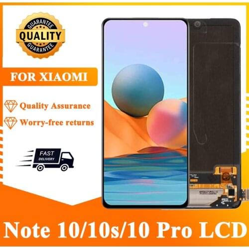 Original For Xiaomi Redmi Note 10 Pro LCD Display Touch Screen Digitizer Assembly For Redmi Note 10s Note10 M2101K7AI M2101K7AG
