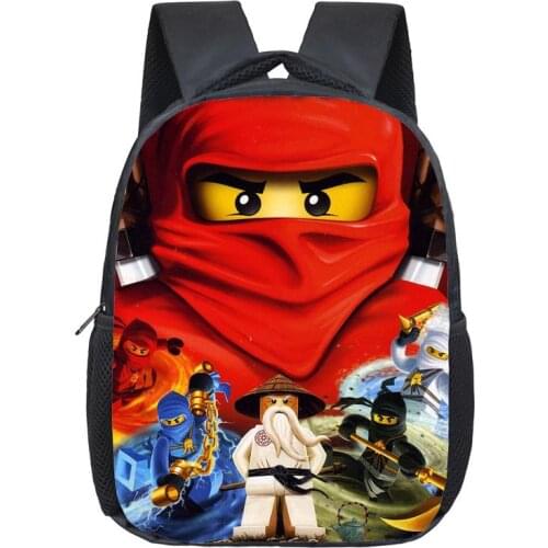 12 Inch Ninja School Bags for Kindergarten Children kids School Backpack for Girls Boys Childrens Backpacks Mochila