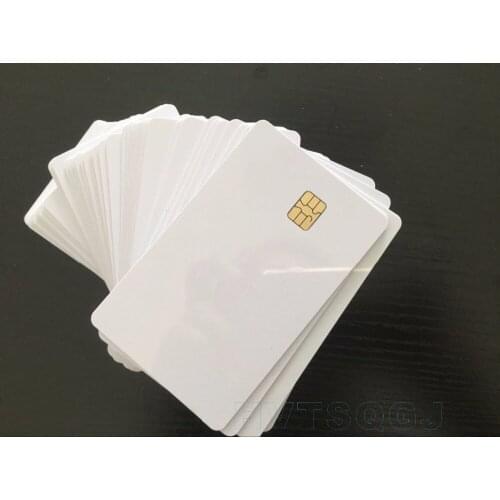 200pcs/lot Blank 4442 Magnetic Contact IC Chip Card With SLE 4442 Chip &With Hico Magnetic Stripe Smart Card Combi-card