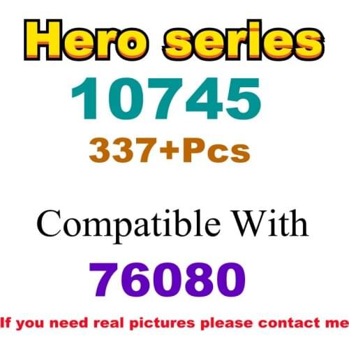 337Pcs 10745 Building Block Toy Hero Series 76080 Assembled Building Block Childrens Toy Gifts