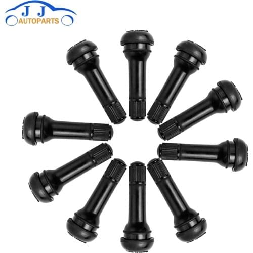 50PCS Rubber TR414 Snap-in Car Wheel Tubeless Tire Tyre Valve Stems Dust Caps Car Accessories