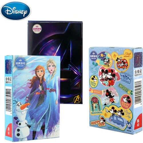 54pcs/box Avengers Paper Poker Casual Desktop Card Game Child Adult Card Game Hero Collection