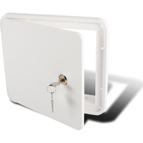 Caravan Accessories Boat Motorhome Key Lock Multi-Purpose Cable Hatch White Camper