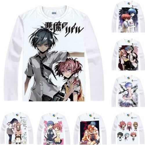 Coolprint Anime Shirt Riddle Story of Devil T-Shirts Multi-style Long Sleeve Tokaku Azuma Haru Ichinose Cosplay Kawaii Shirts