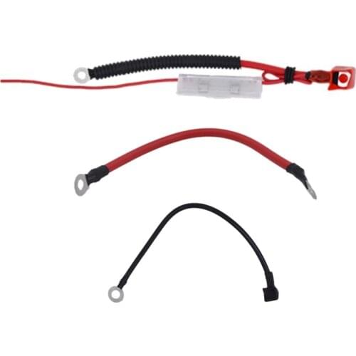 Motorcycle Battery Positive and Negative Connection Line Wire Cable for Electric Scooter Moped ATV Go Kart