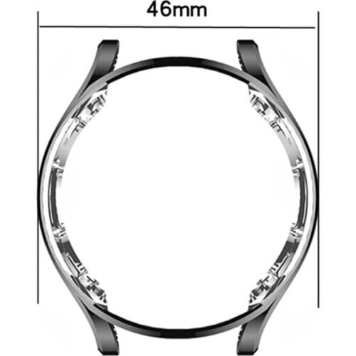Case For -Galaxy Watch 4 Classic42/46mm Plating TPU Smart Watch Protective Cover