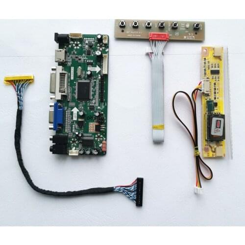 For LM190E08 LTM190ET01 1280*1024 19" VGA+DVI Inverter LVDS 30-Pin 1CCFL with M.NT68676 LCD display controller card DIY kit