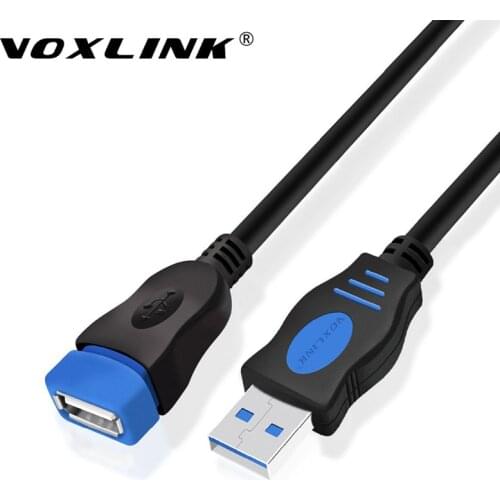 VOXLINK USB 2.0 Extension Cable For PC Laptop Male to Female USB Charging Sync Data Extend Cable 1M 1.8M 3M 5M