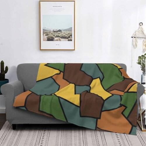 German Camouflage Camo Blanket Fleece Spring Autumn Popular Breathable Soft Throw Blanket for Bedding Bedroom Plush Thin Quilt