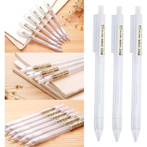 0.5/0.7mm Stationery Transparent Automatic Pencils Adorable Kawaii Mechanical Pencil For Kids Learning Gifts School Supplies Hot