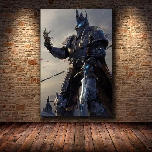 Modern World of Warcraft Game Poster Canvas Painting Map Art Wall Painting Bedroom Studio Home Wall Decoration Cuadros