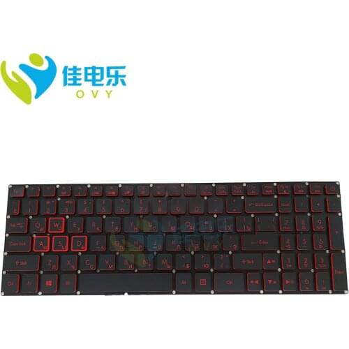 OVY RU Light Backlit keyboard for Acer Nitro 5 AN515 51 500W AN515-51 50HE 52FW AN515-52 Russian black Replacement keyboards New