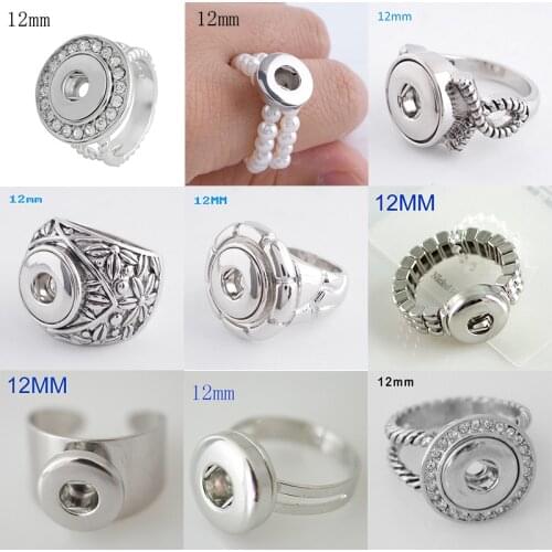 12mm Snap Button Ring DIY jewelry KD3209
