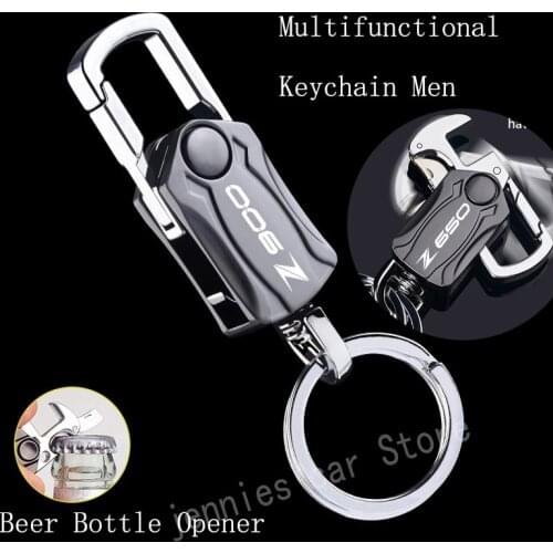 Carabiner Keychain Metal Multifunction Keyring For kawasaki motorcycle Z900 Z 900 Z650 Z 650 2018 2019 2020 2021 Accessories
