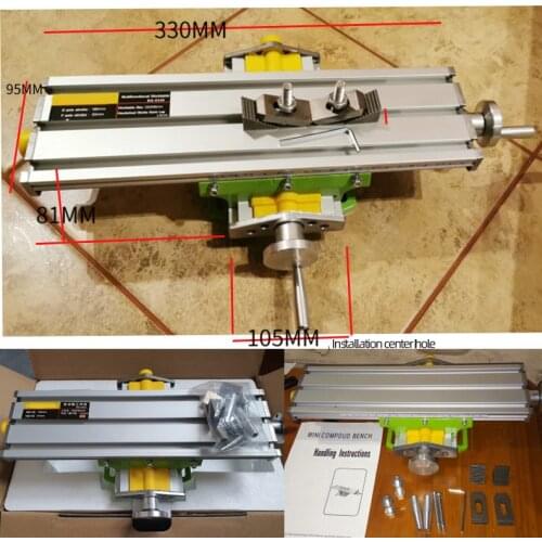 MINI BG6330 Mini Precision Milling Machine Worktable Multifunction Drill Vise Fixture Working Table