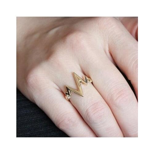 Timlee R083 Grace Fashion Lightning Design Finger Rings 17mm,Fashion Jewelry Wholesale