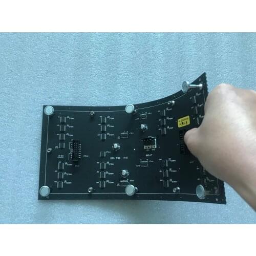 High quality easy assembly p5 flexible led module led display p2p5 curved soft led display module 320x160mm