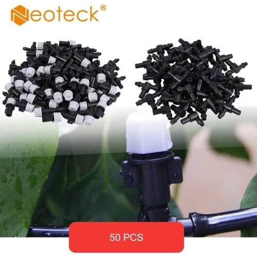 Neoteck 50 Pcs 1/4 "Mist Nozzle Micro Drip Mist Spray Nozzle Garden Watering Mist DIY Gardening fog WATER SPRAY To greenhouse