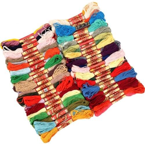 Floss Sewing Tool DIY Handmade Manual Sewing Line Polyester Dyeing Line Cotton Embroidery Thread Cross Stitch Line