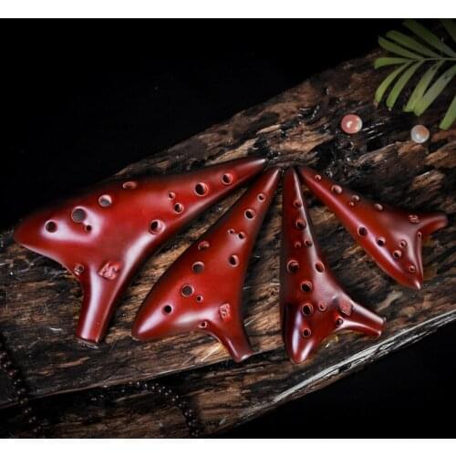 Ocarina 12-hole AC/SF/SG/SC tone Ocarina smoked starry sky hand-painted