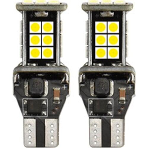 Wholesale 100pcs/lot car T15 Led Revers W16W Backup Light CANBUS Error Free 24SMD 3030 LED Lamp Tail Bulbs white auto led lights
