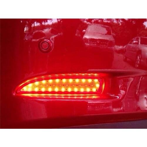 Reflector, LED Rear Bumper Light, rear fog lamp, Brake Light For Mazda 6 M6 2014, atenza with turn signal and warning light