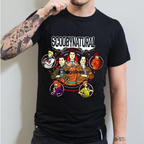 Scooby-natural Scooby Natural Scooby Dog Dog Car Supernatural Mens T-shirt Tees Cotton T Shirt