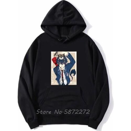 Blue Exorcist Blue Exorcist Logo Hoodie Unisex Men Sweatshirt Spring Autumn Hoody Anime Hoodies Streetwear