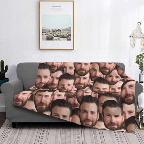 Chris E Pattern Top Quality Comfortable Bed Sofa Soft Blanket Chris E Chris E Knives Out Mcu Steve Rogers Cris E Chris Evan