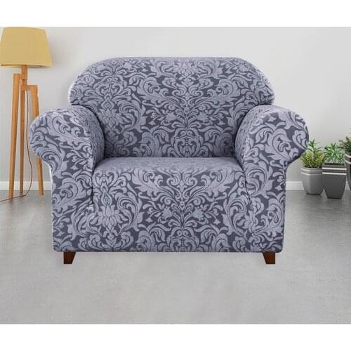 Jacquard Sofa Cover Elastic Spandex Couch Slipcovers Living Room Home Furniture Protector Dustproof Arm Chair Cover 1/2/3Seater