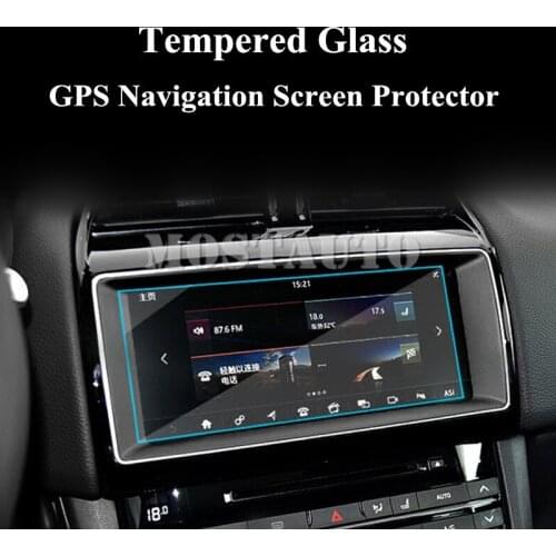 10.2" Tempered Glass GPS Navigation Screen Protector For Jaguar XE X760 2015-2018 1pcs Car Accessories Interior Car Decor