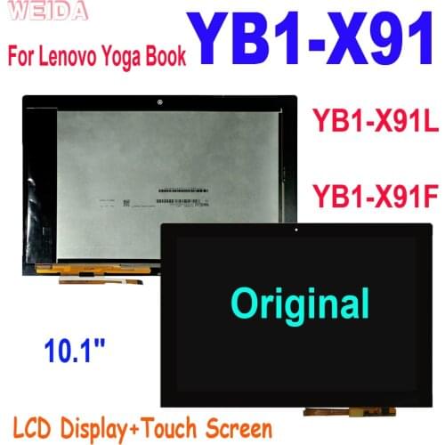 10.1" Original For Lenovo Yoga Book YB1-X91 YB1-X91L YB1-X91F LCD Display Touch Screen Digitizer Assembly For Lenovo YB1-X91 LCD