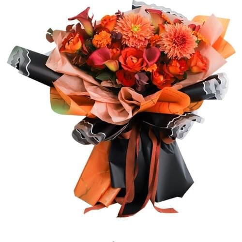 58*58CM 20pcs Gold Marble Texture Flowers Packaging Paper DIY Decorative Wedding Birthday Party Supplies Craft Decor Packaging