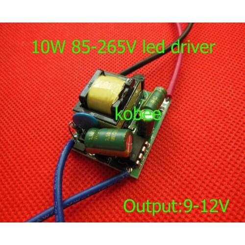 5pcs/lot 10w LED Inside Driver for 10W Lamp Driver, Input 85-265V, 1050mA / 9-12V output
