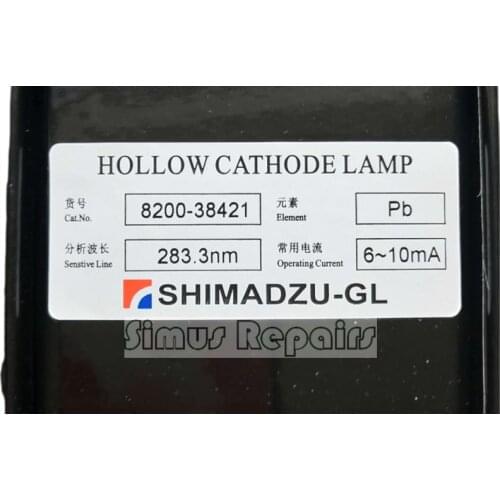 8200-38421 Shimadzu Atomic Absorption Lamp WondaLamp Element Lamp L233-82NQ Pb (lead)