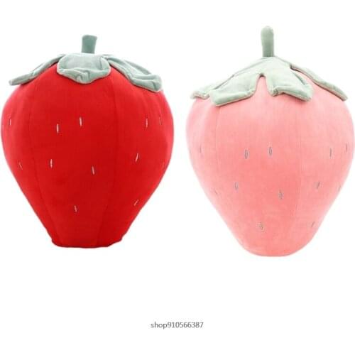 FreeShip 10inch Cartoon Plush Strawberry Pillow Cute Fruit Stuffed Doll Sofa Cushion Sleeping Toys Kids Girl Gifts 21 wholesales
