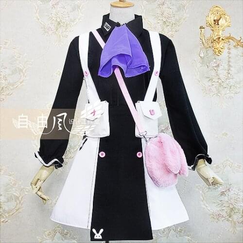 Girls Frontline UMP45 cos Lop eared rabbit uniform with bag cosplay costume halloween costume for women men adults
